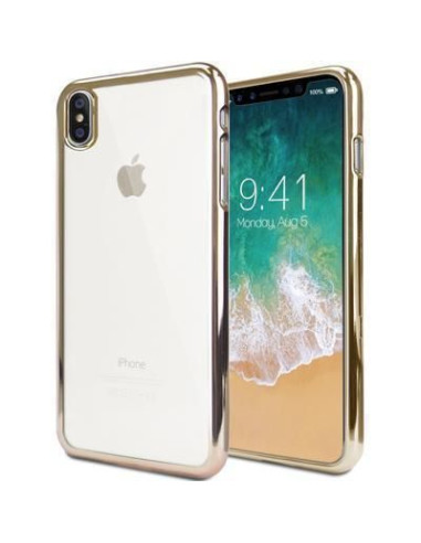 iPhone X/XS Hybrid Gold Metal Effect Case ▶️ Tienda CPU