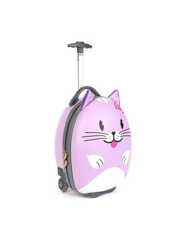 Backpack Boppi Tiny Trolley Purple Cat - TiendaCPU