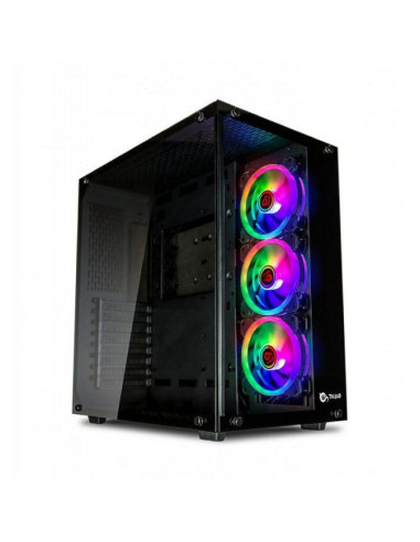 Cronos RGB ATX Gaming 3 Fan Talius Case Black - TiendaCPU