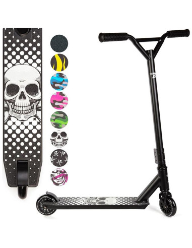 Stunt 360 Pro Skull on Black Scooter - TiendaCPU