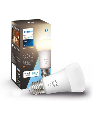 Smart Bulb Philips Hue Dimmable Warm Light 9W E27 Cap Compatible With Zigbee And Alexa - TiendaCPU