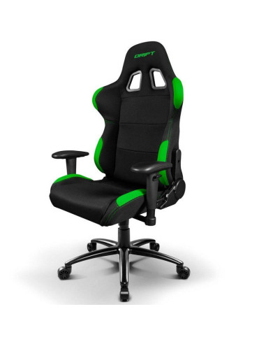 DR100 Drift Black/Green · Gaming ▶️ Chair TiendaCPU