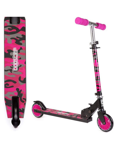 Patinete Bopster Plegable Rosa Camuflaje - Deporte y Ocio