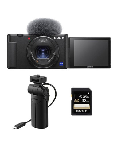 Reacondicionado Cámara Sony ZV-1 Vlog + Kit Tripode con MicroSD 32Gb - TiendaCPU