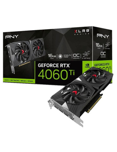 Comprar Online Tarjeta Gráfica PNY GeForce RTX 4060 Ti XLR8 Gaming VERTO 16GB GDDR6 DLSS3 -