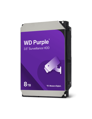 Comprar Online Disco Duro Interno WD Purple, 3.5'', 8TB, SATA/600, 5640RPM, 256MB Cache (2024)