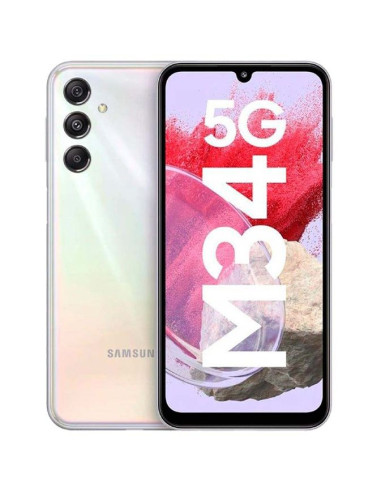 Reacondicionados Online Smartphone Samsung Galaxy M34 5G 6/128GB Plata - TiendaCPU