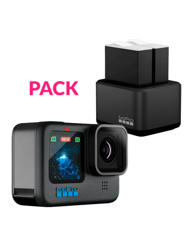 Comprar online Pack GoPro Hero12 Black + Cargador de batería dual y baterías Enduro