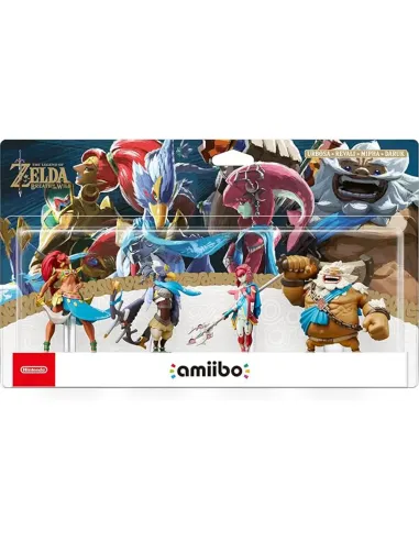 Figura Nintendo Amiibo Zelda 4 set Urbosa, Revali, Mipha y Daruk