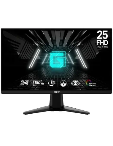 MSI G255PF E2, 24.5 ", Full-HD, 1 ms, 180 Hz, Rapid IPS, Diseño sin marco, Negro