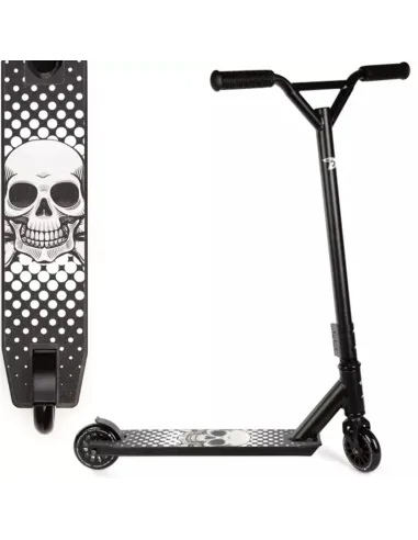 Comprar Patinete Land Surfer Kids Stunt 360 Pro Calavera sobre Negro