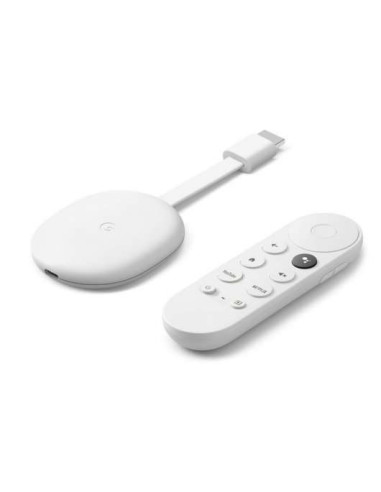 Google Chromecast with Google snow-white 4K TV - TiendaCPU