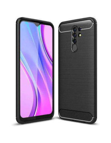 Funda silicona gel Xiaomi Redmi 9 carbono ▶️ Tienda CPU